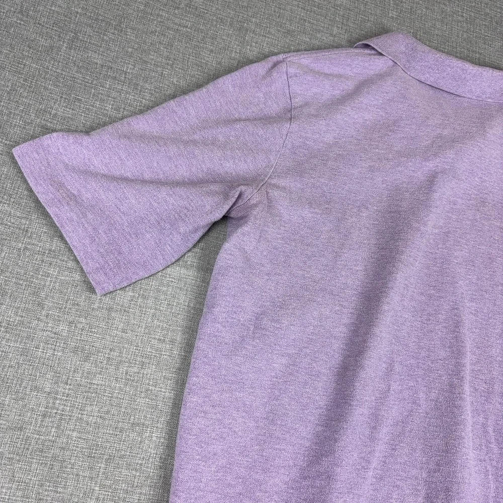 Polo Ralph Lauren Polo Shirt Mens L Purple Classic Fit Cotton Short Sleeve Logo